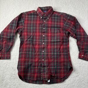 Vintage Pendleton Shirt Men's Medium Virgin Wool Sir‎ Pendleton Red Green Plaid